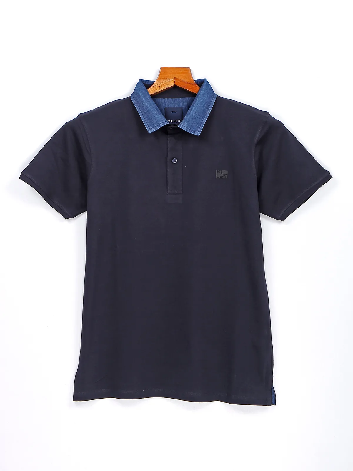 Killer navy plain polo t shirt