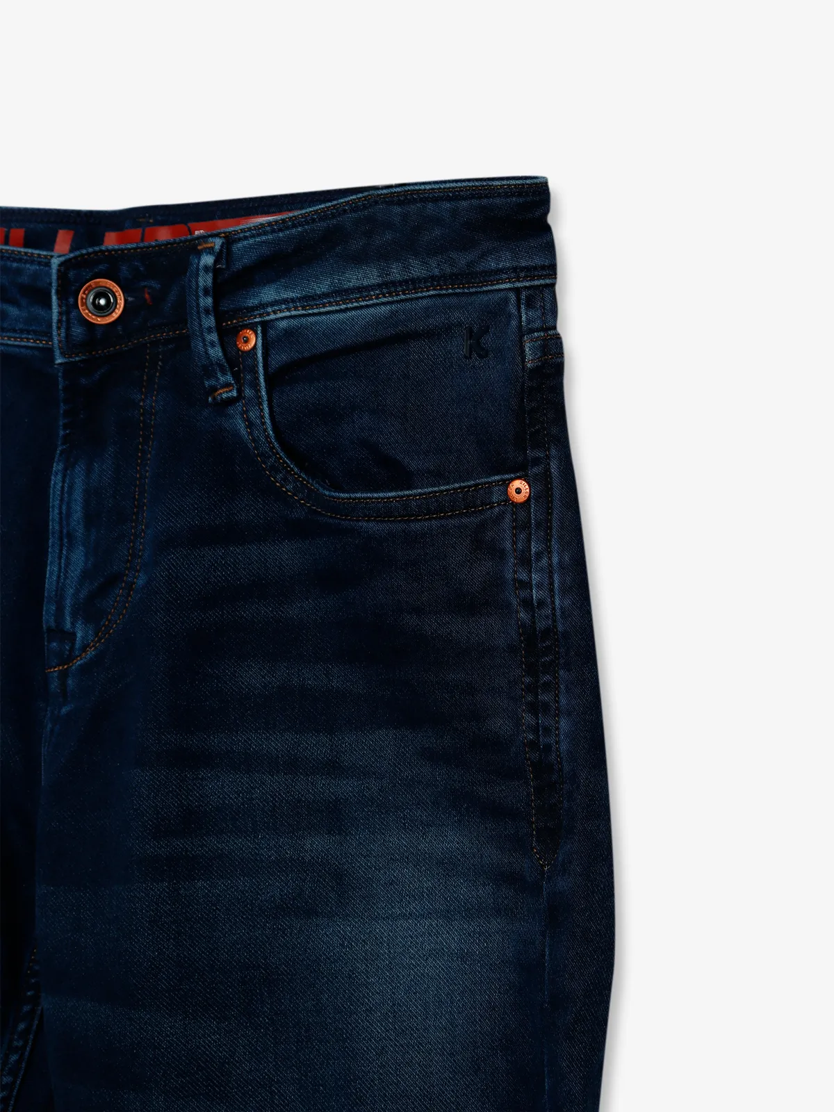 Killer navy slim fit jeans in washed