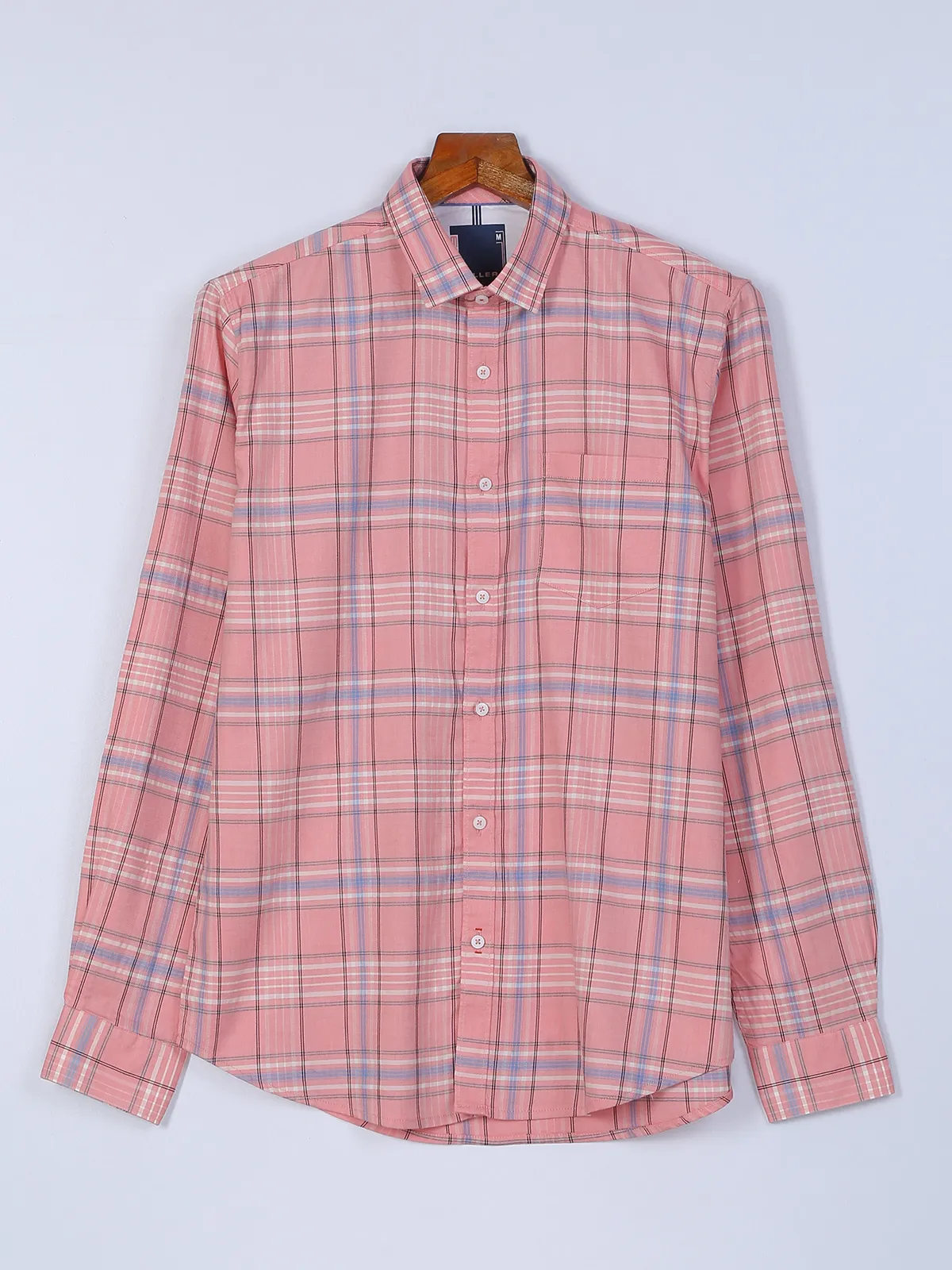 Killer pink checks cotton shirt