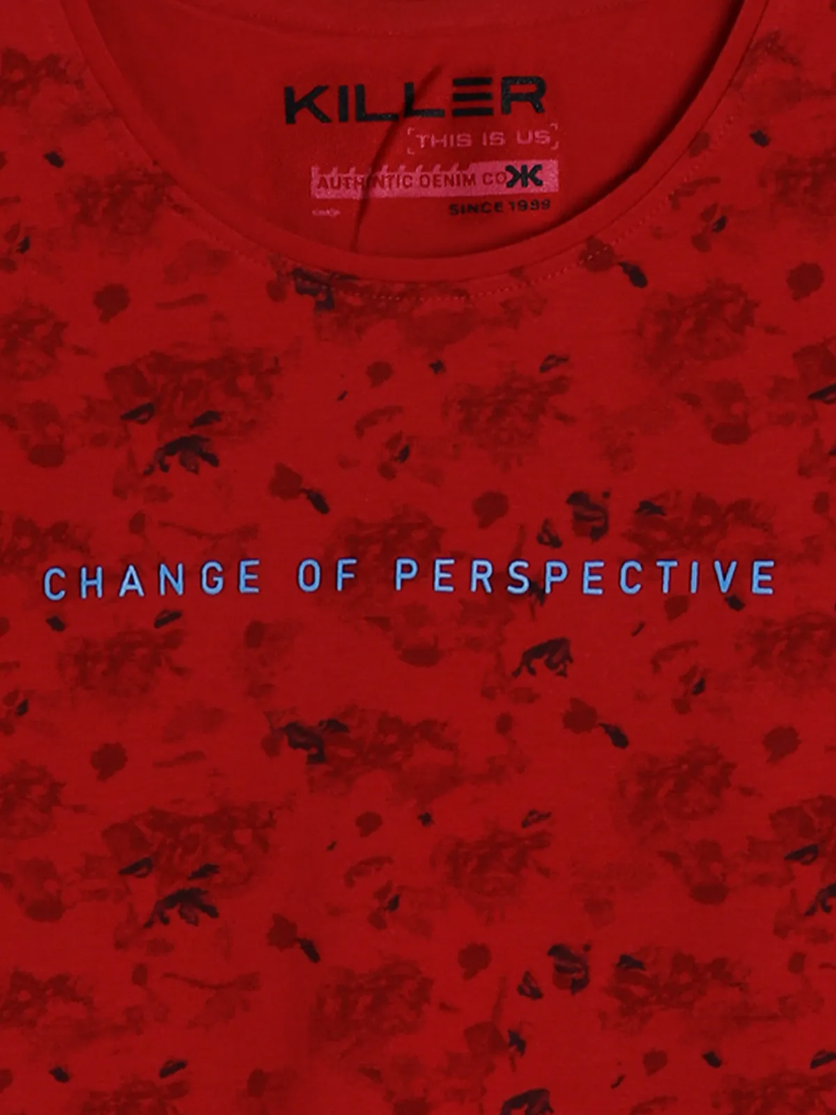 Killer printed red casual t shirt