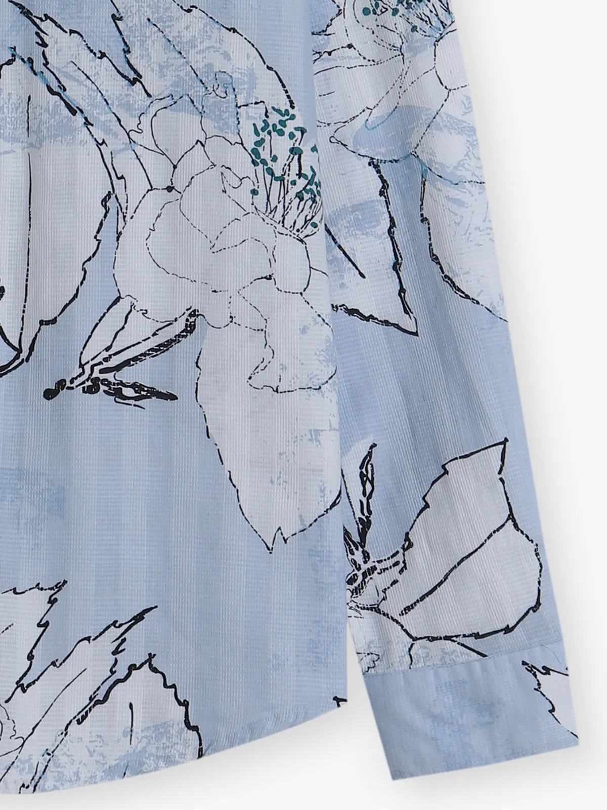 KILLER printed sky blue cotton shirt