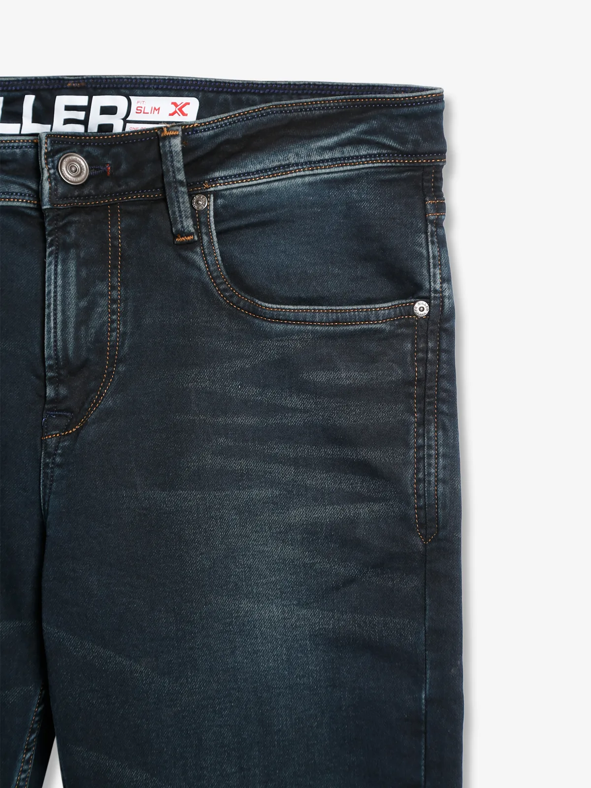 Killer washed dark grey slim fit jeans
