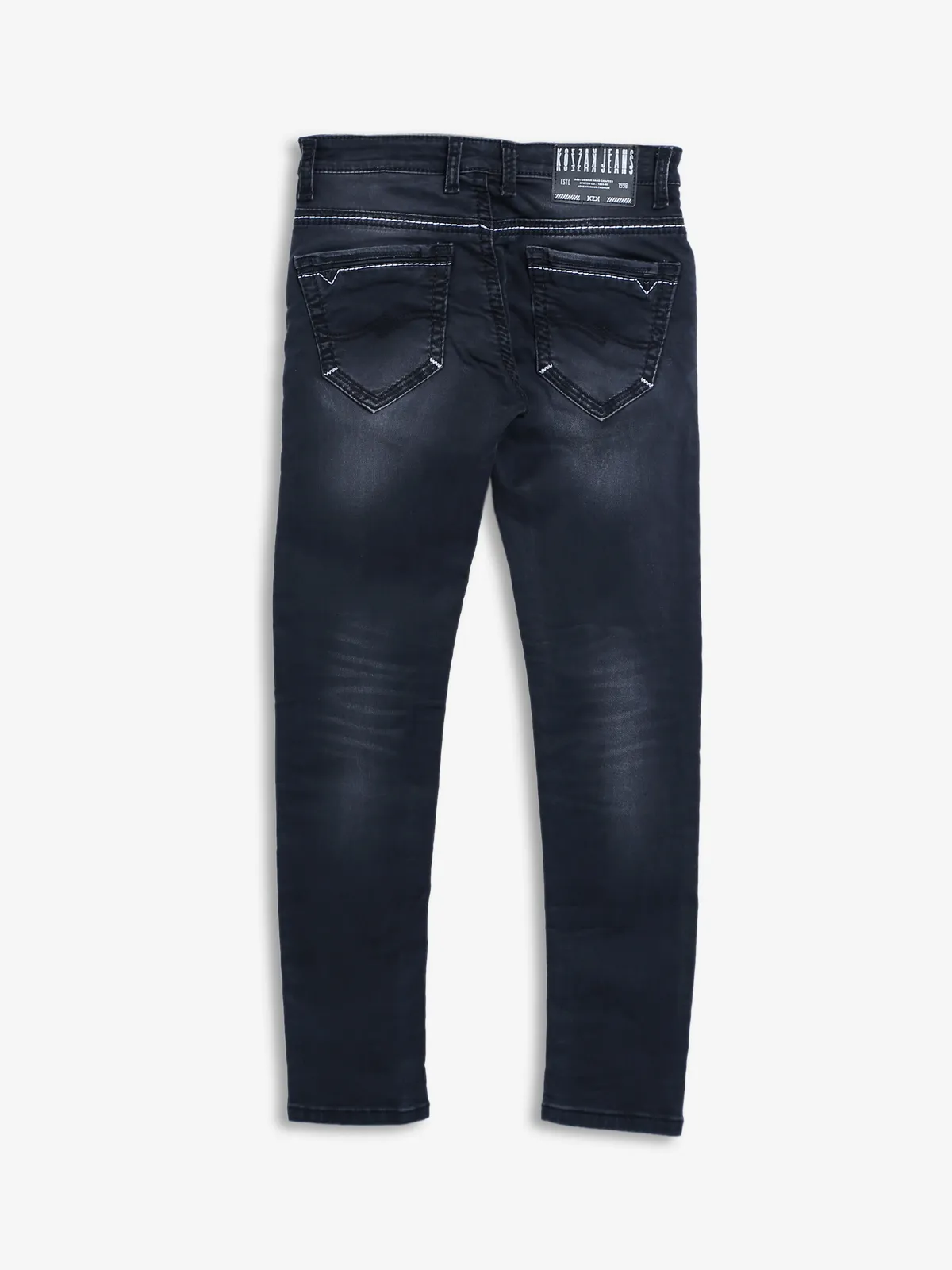 Kozzak black washed super skinny fit jeans