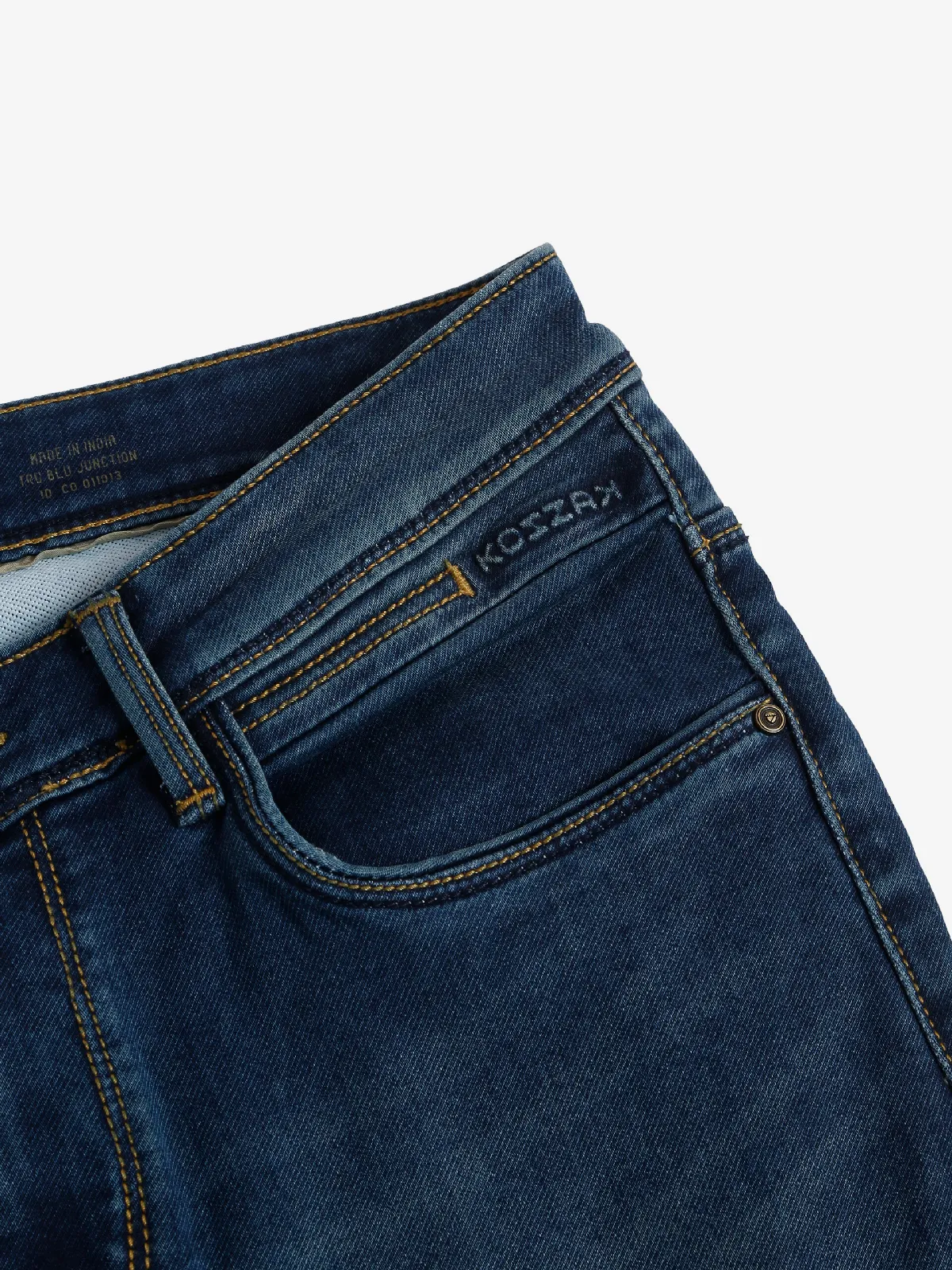 Kozzak dark blue washed men jeans