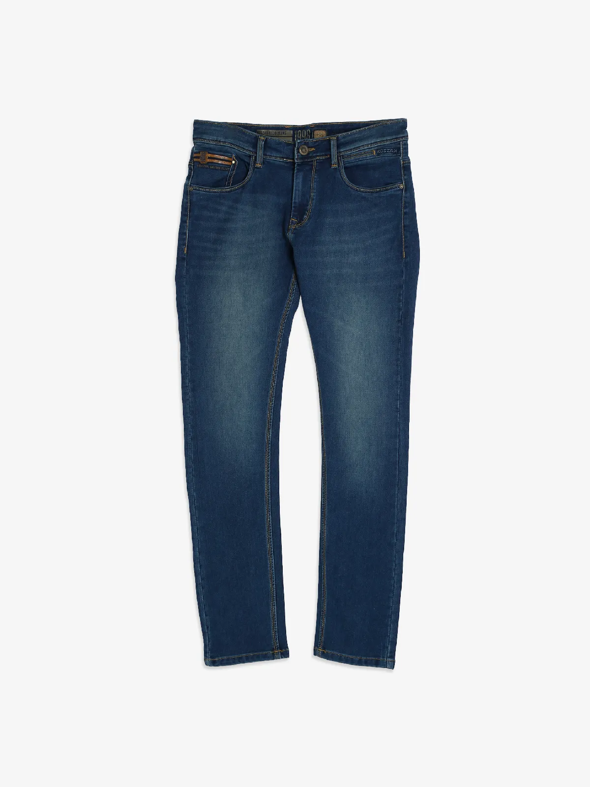 Kozzak dark blue washed men jeans