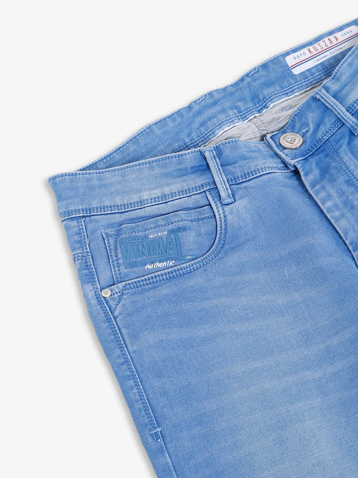 Kozzak ice blue washed jeans