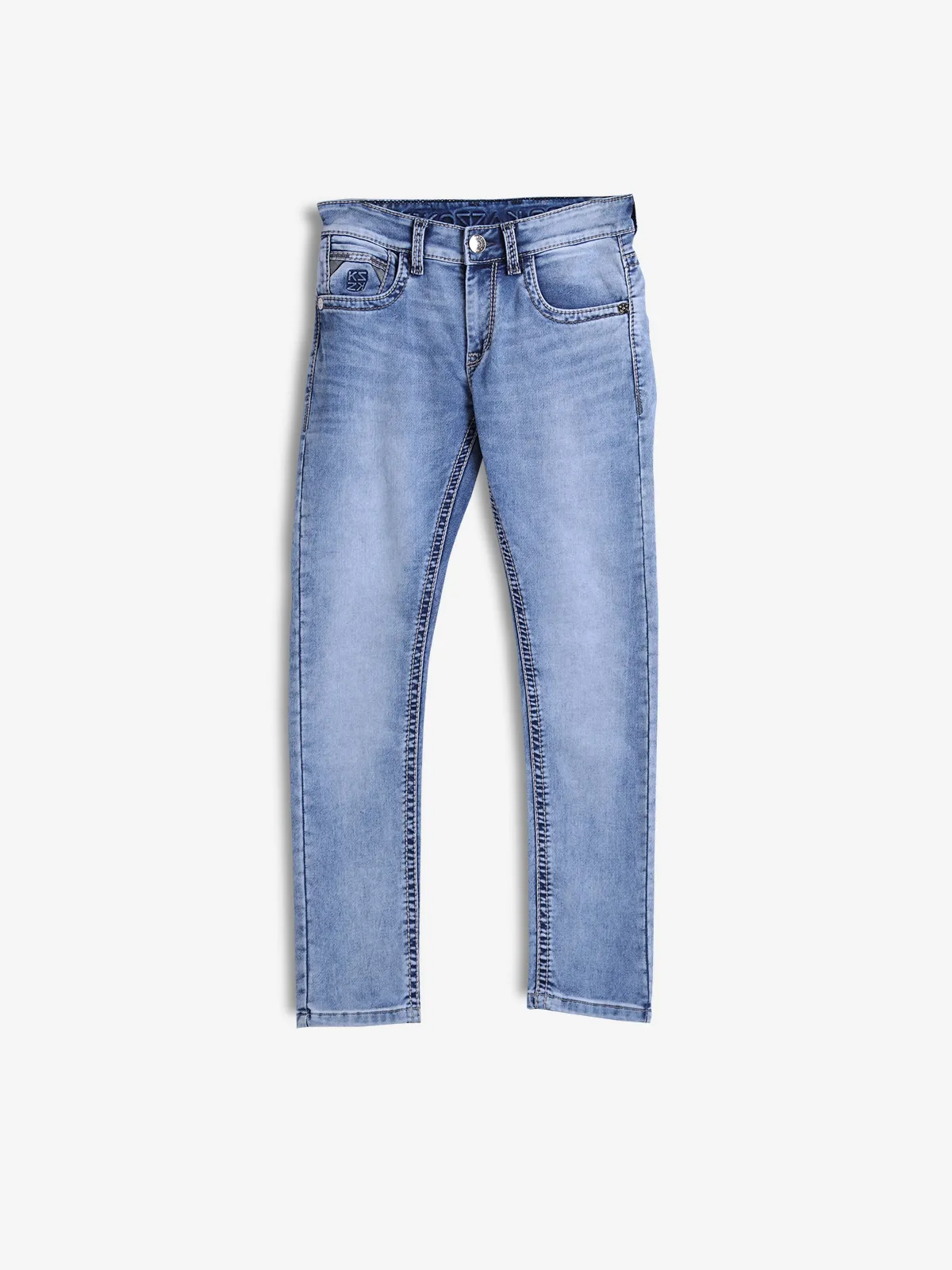 KOZZAK light blue washed super skinny jeans