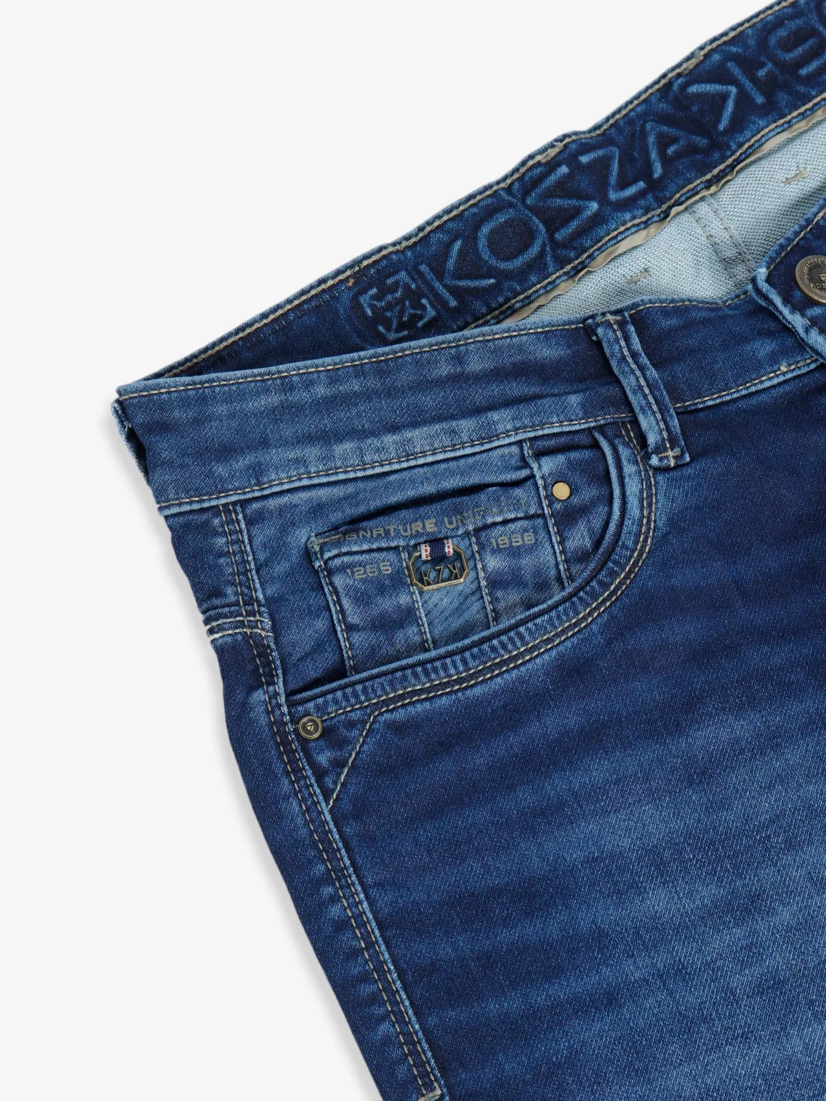 Kozzak navy washed jeans