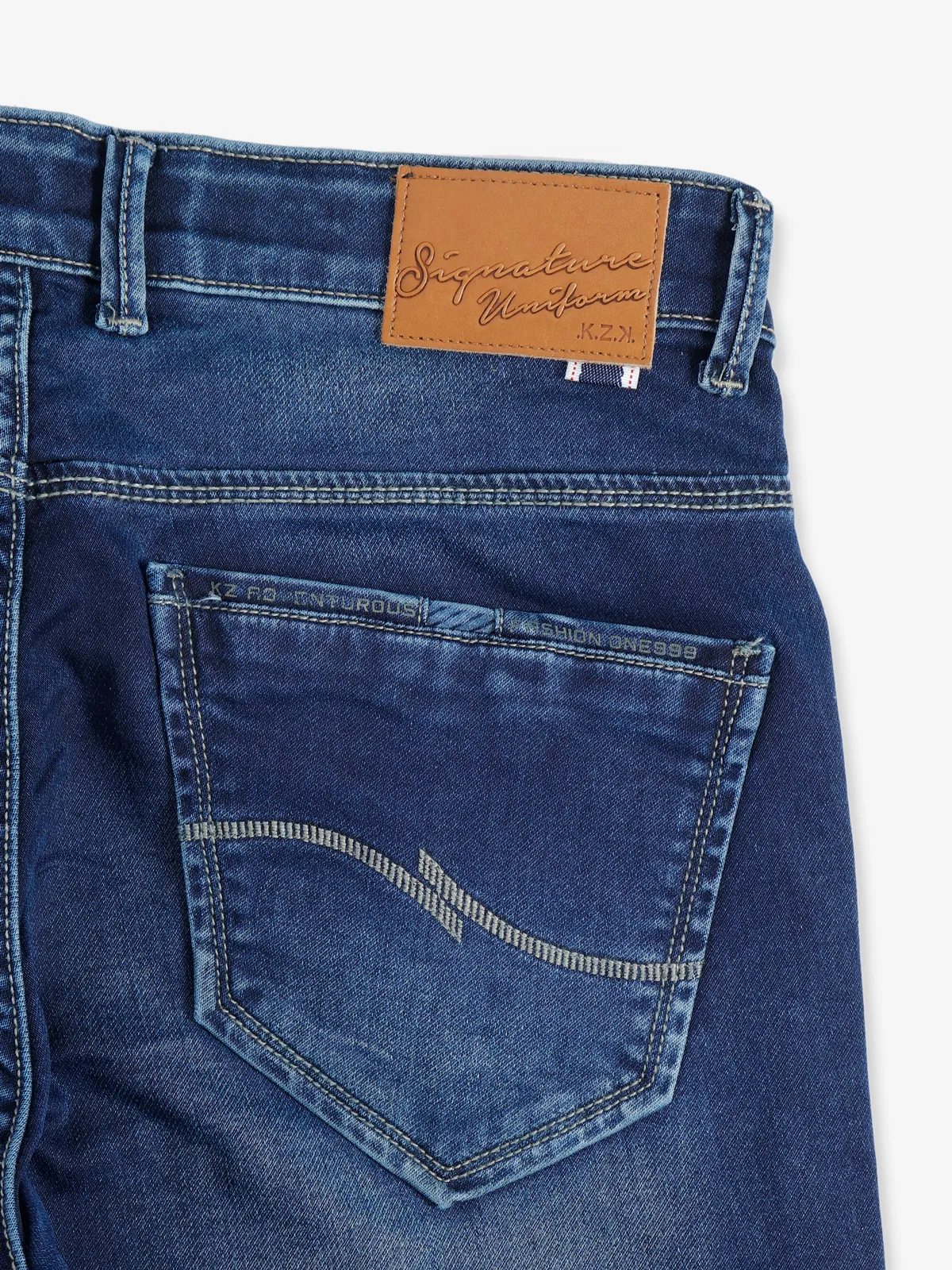 Kozzak navy washed jeans