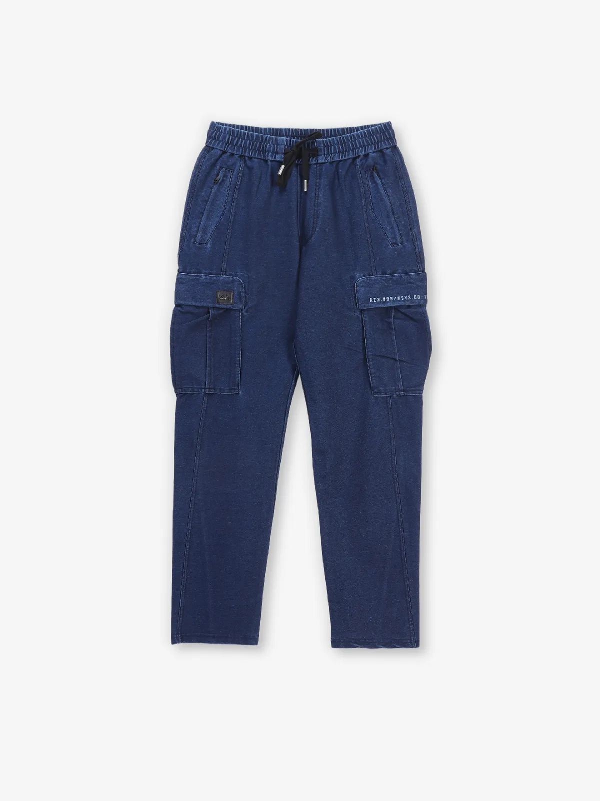 KOZZAK newest solid blue cotton trackpant