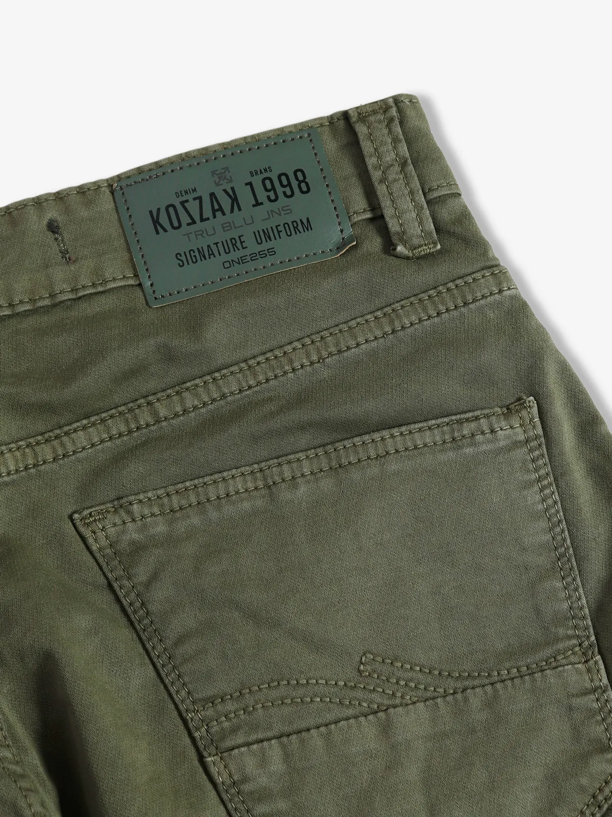 Kozzak olive super skinny fit cargo jeans