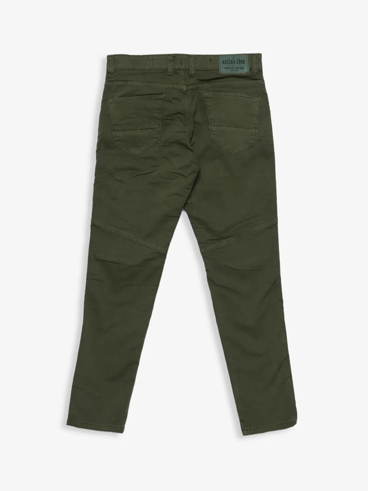 Kozzak olive super skinny fit cargo jeans