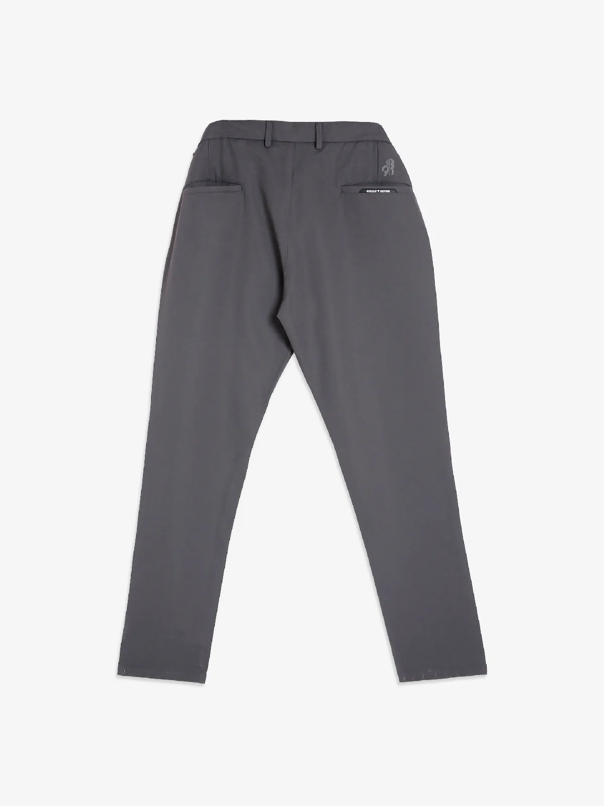 Kozzak solid grey cotton track pant