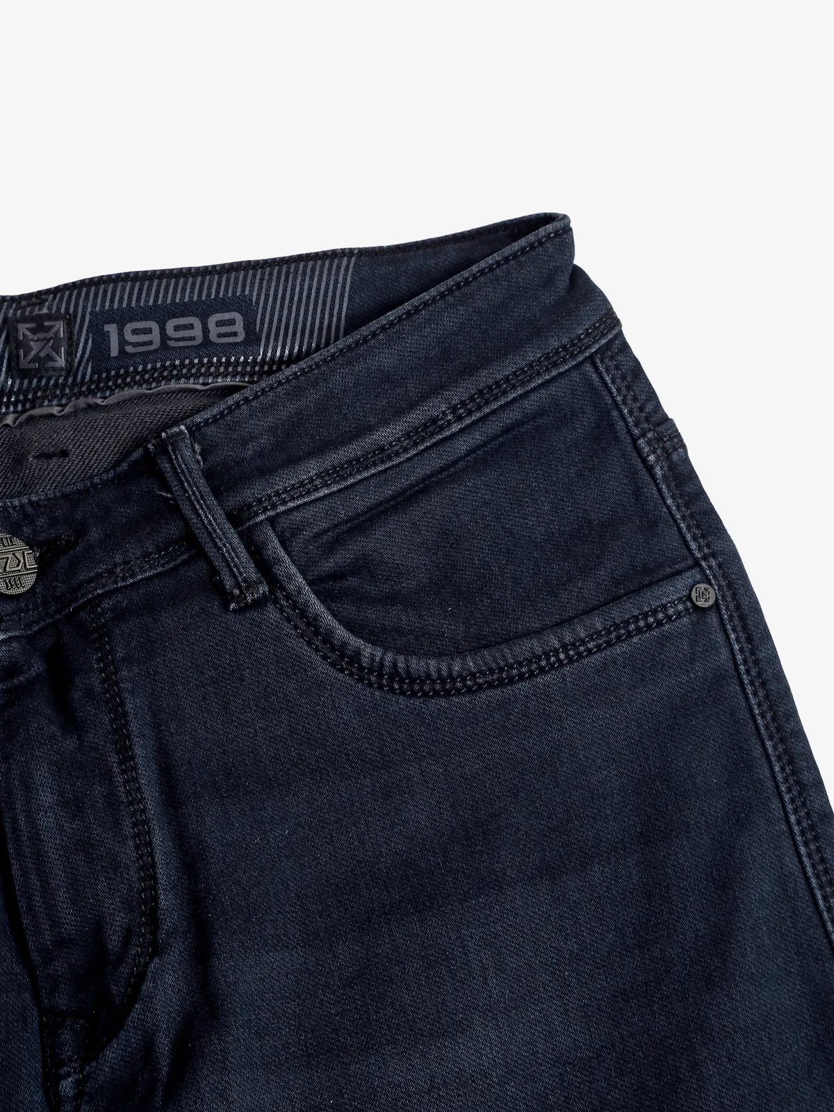 Kozzak washed black slim fit jeans