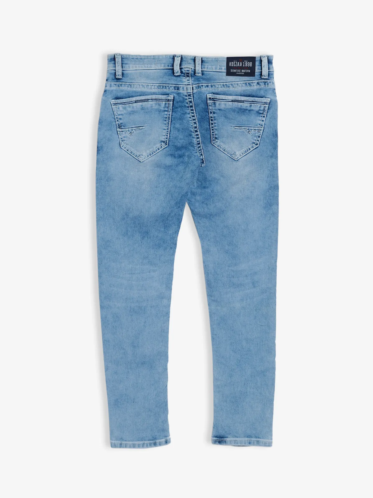 Kozzak washed light blue jeans