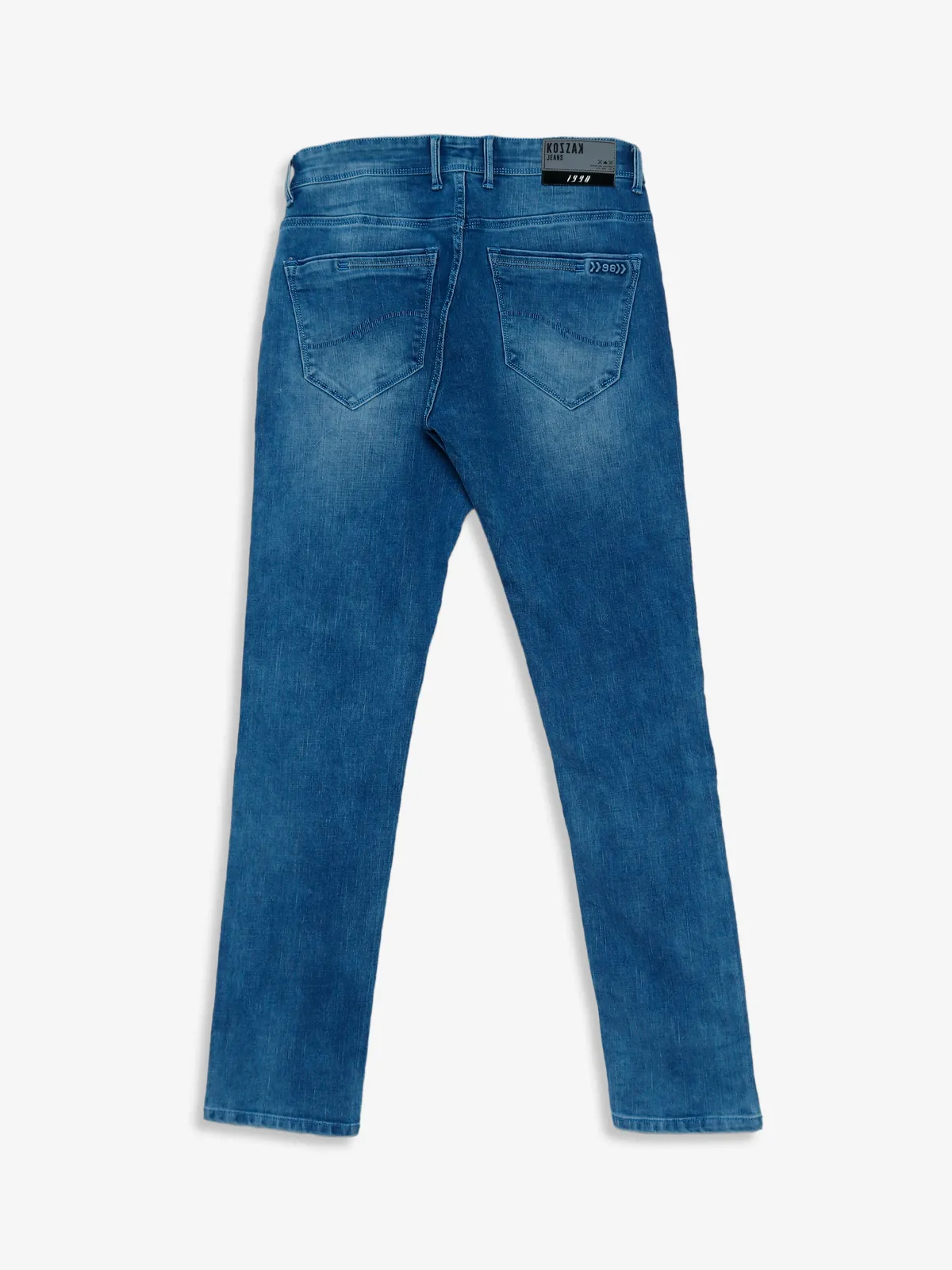 Kozzak washed super skinny fit ink blue jeans