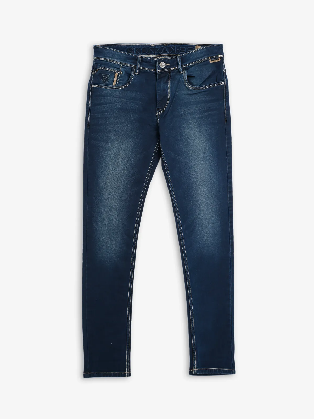 Kozzak washed super skinny fit jeans in navy