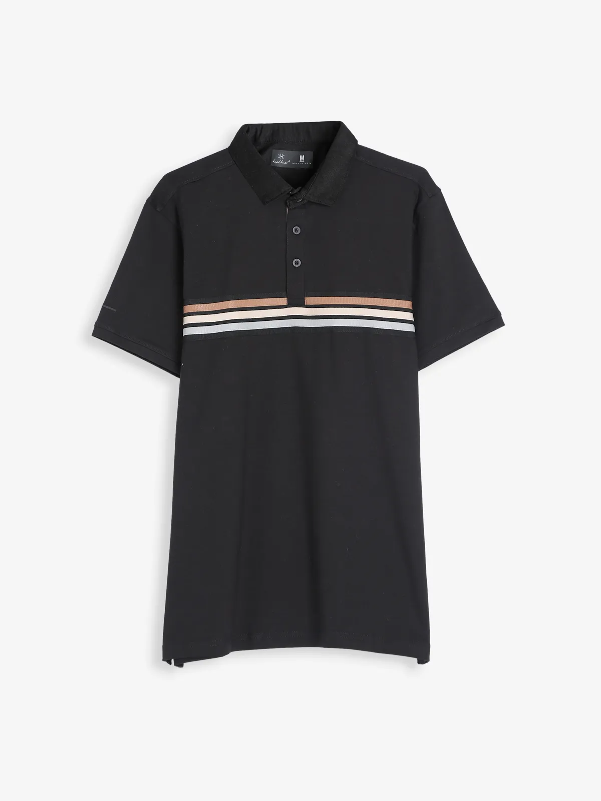 Kuch Kuch black slim fit polo t shirt