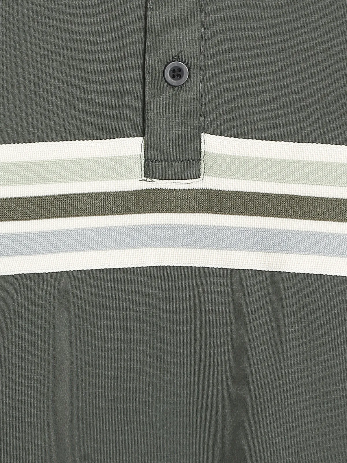 Kuch Kuch olive cotton polo t shirt