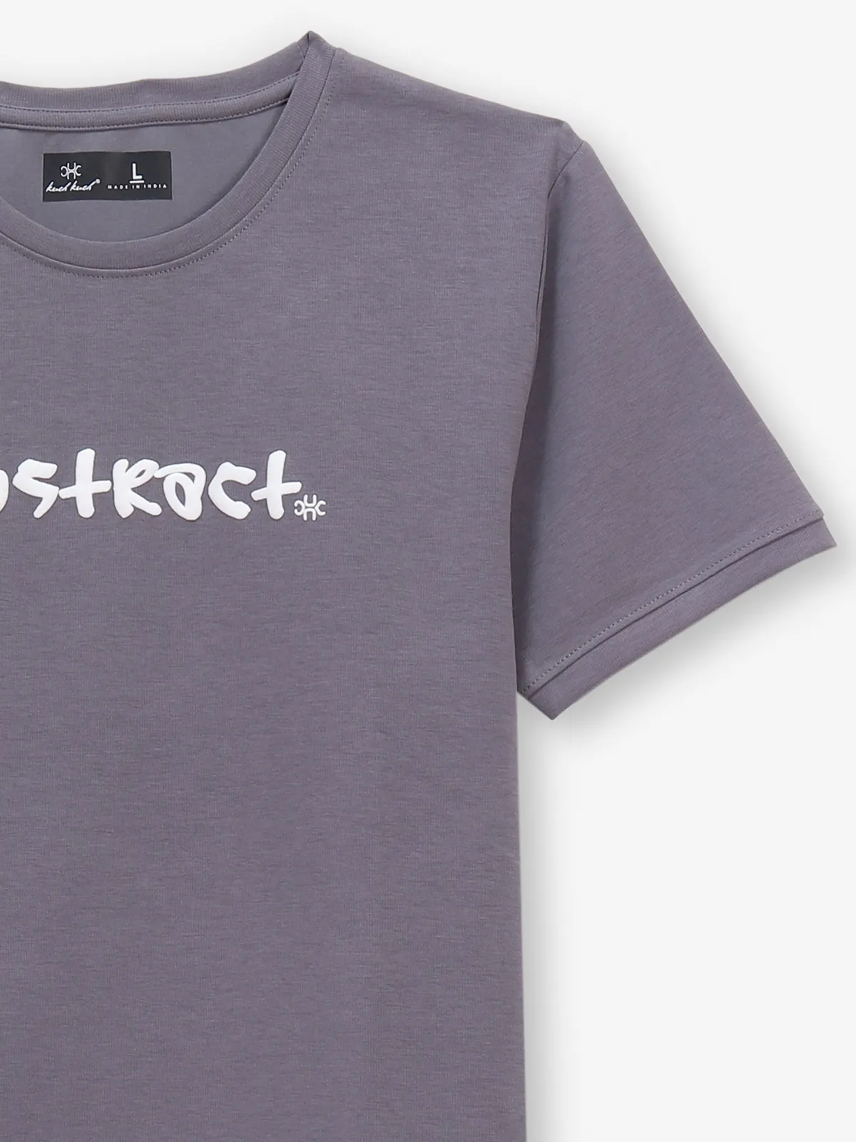 KUCH KUCH purple logo printed cotton t-shirt