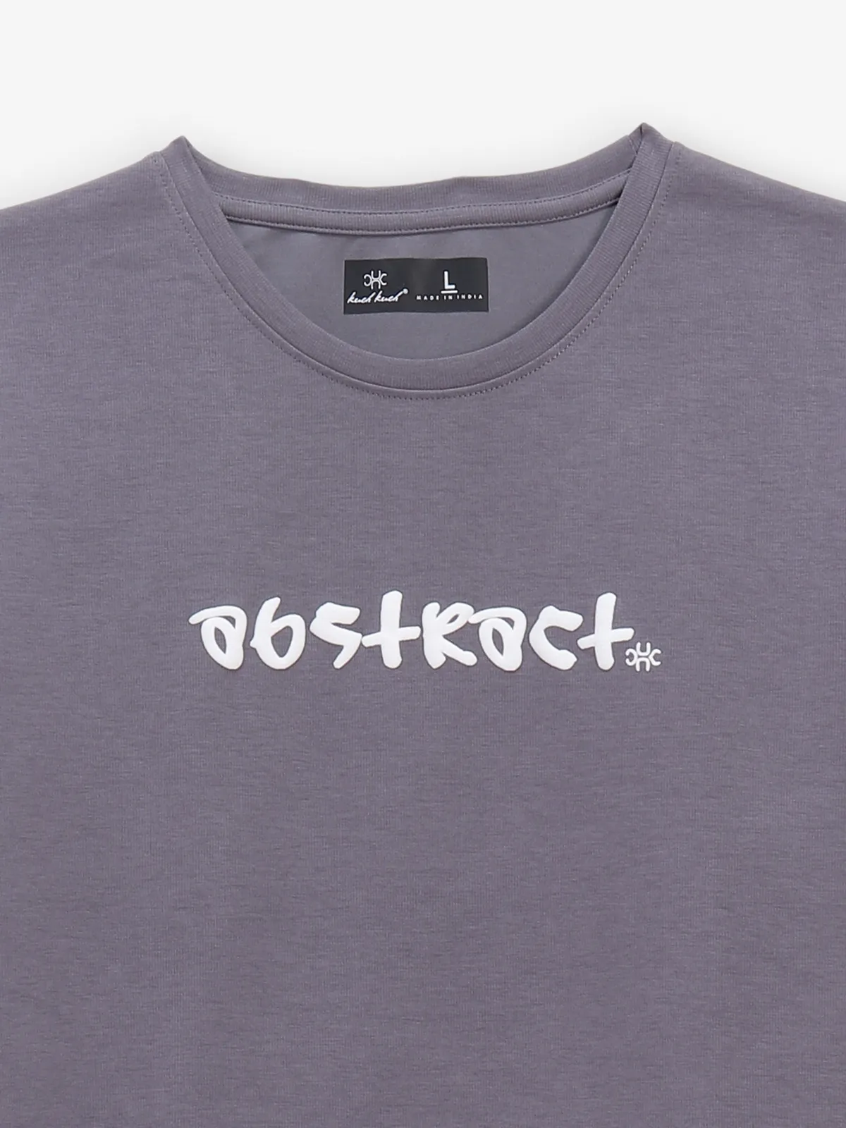 KUCH KUCH purple logo printed cotton t-shirt