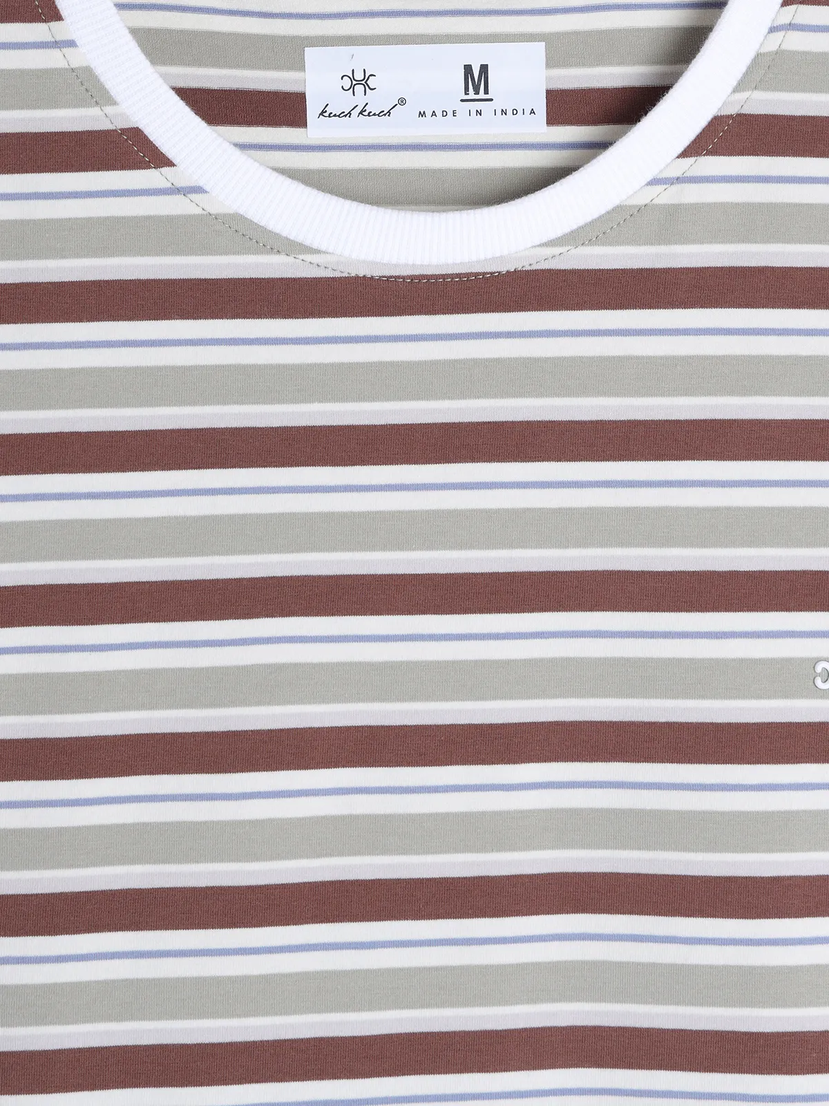 KUCH KUCH stripe grey t-shirt