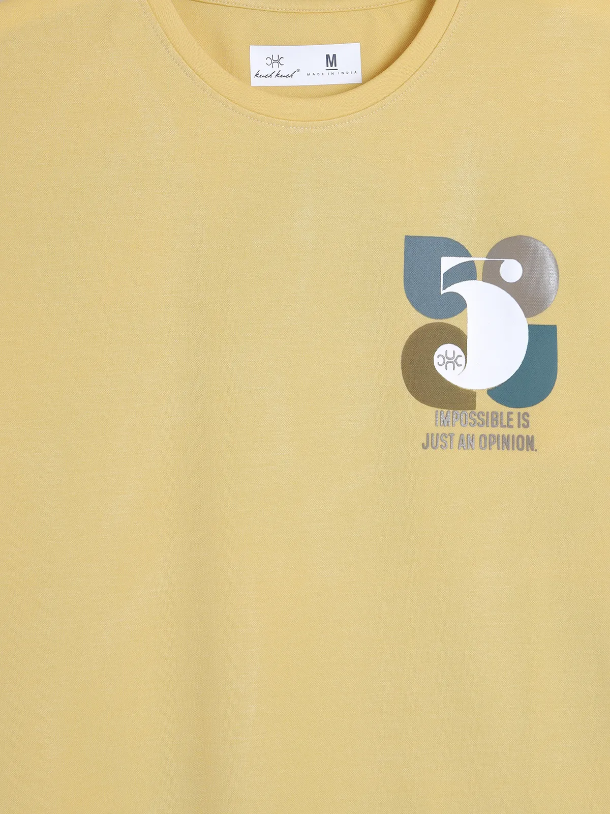 KUCH KUCH yellow printed t-shirt