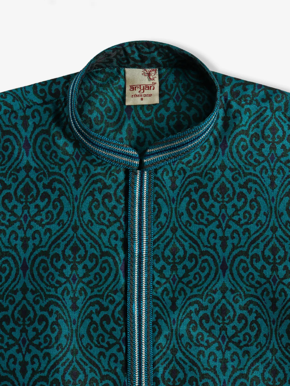 Latest rama green printed kurta suit