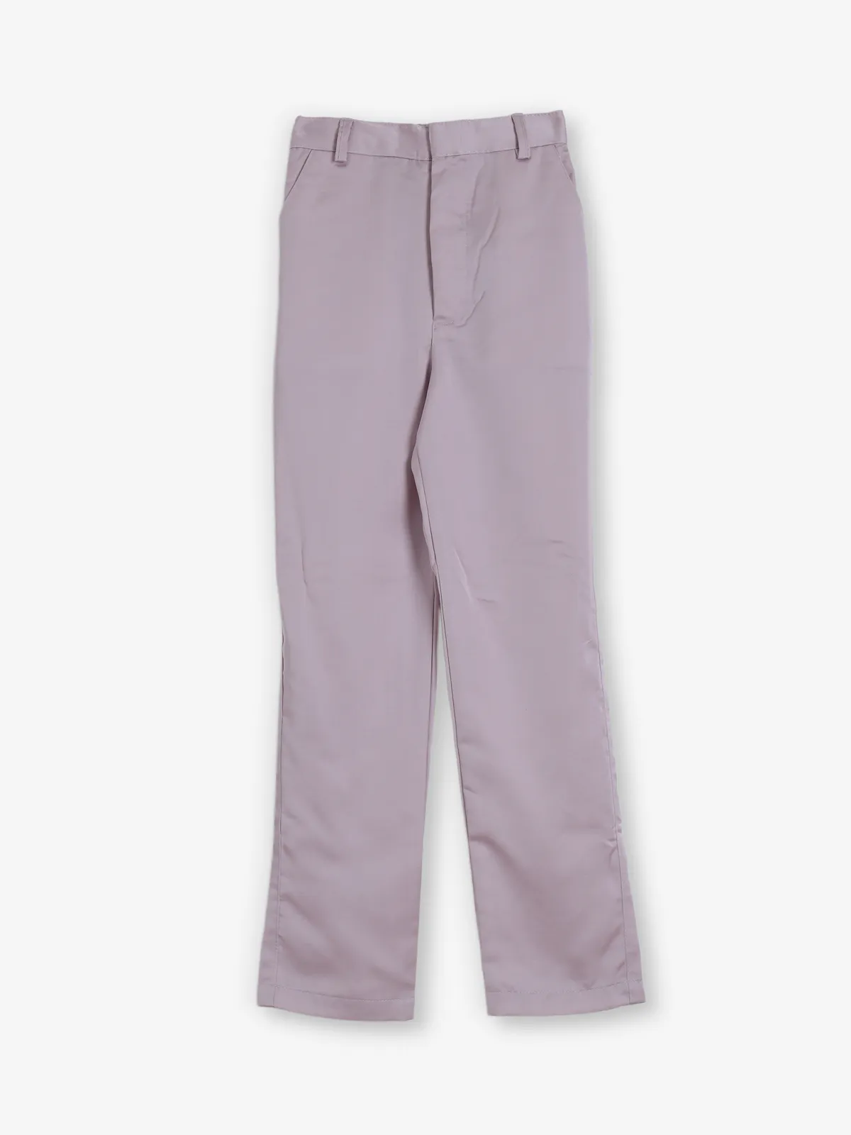 Lavender purple terry rayon embroidered indowestern