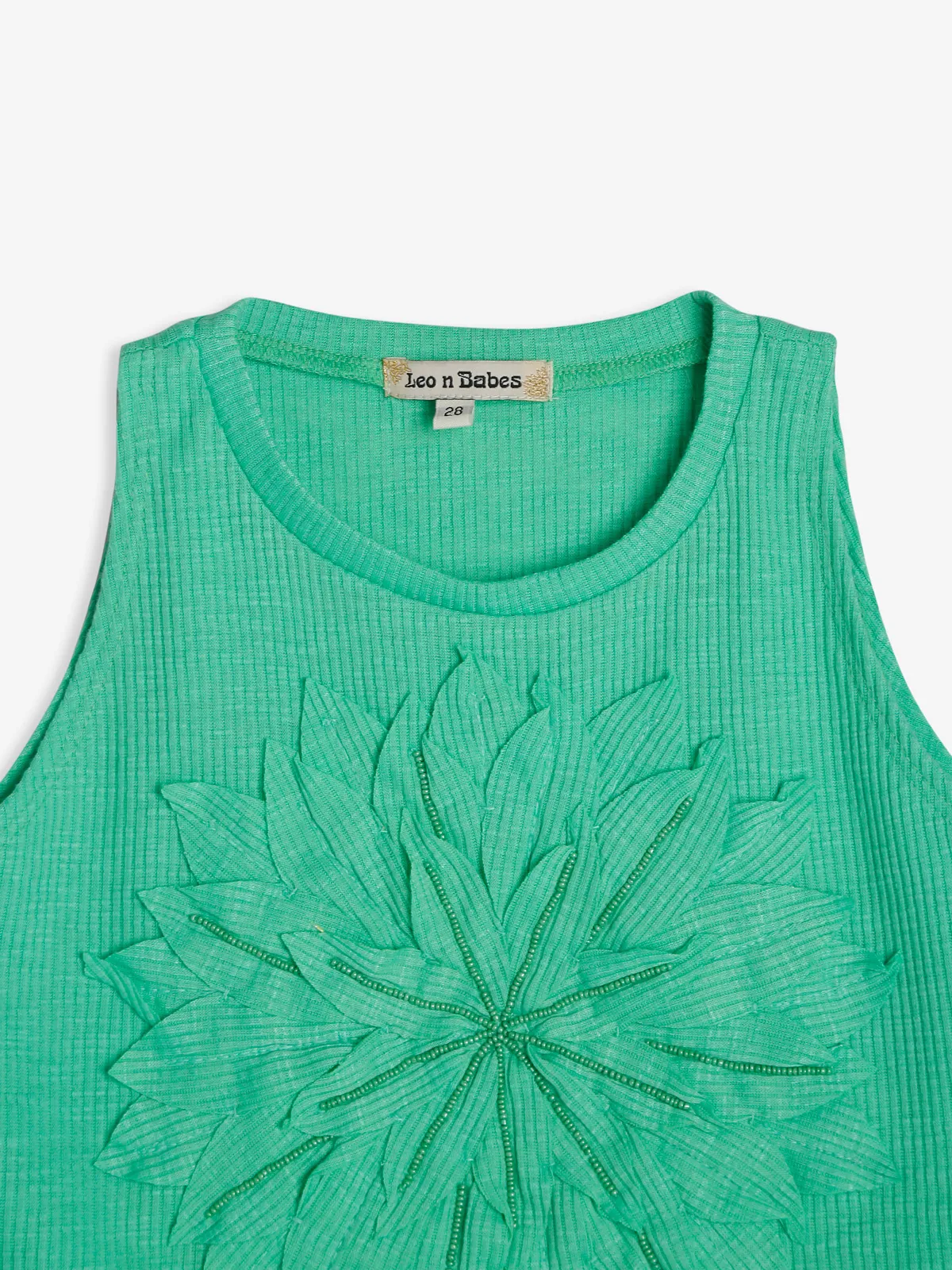 Leo n Babes cotton green top