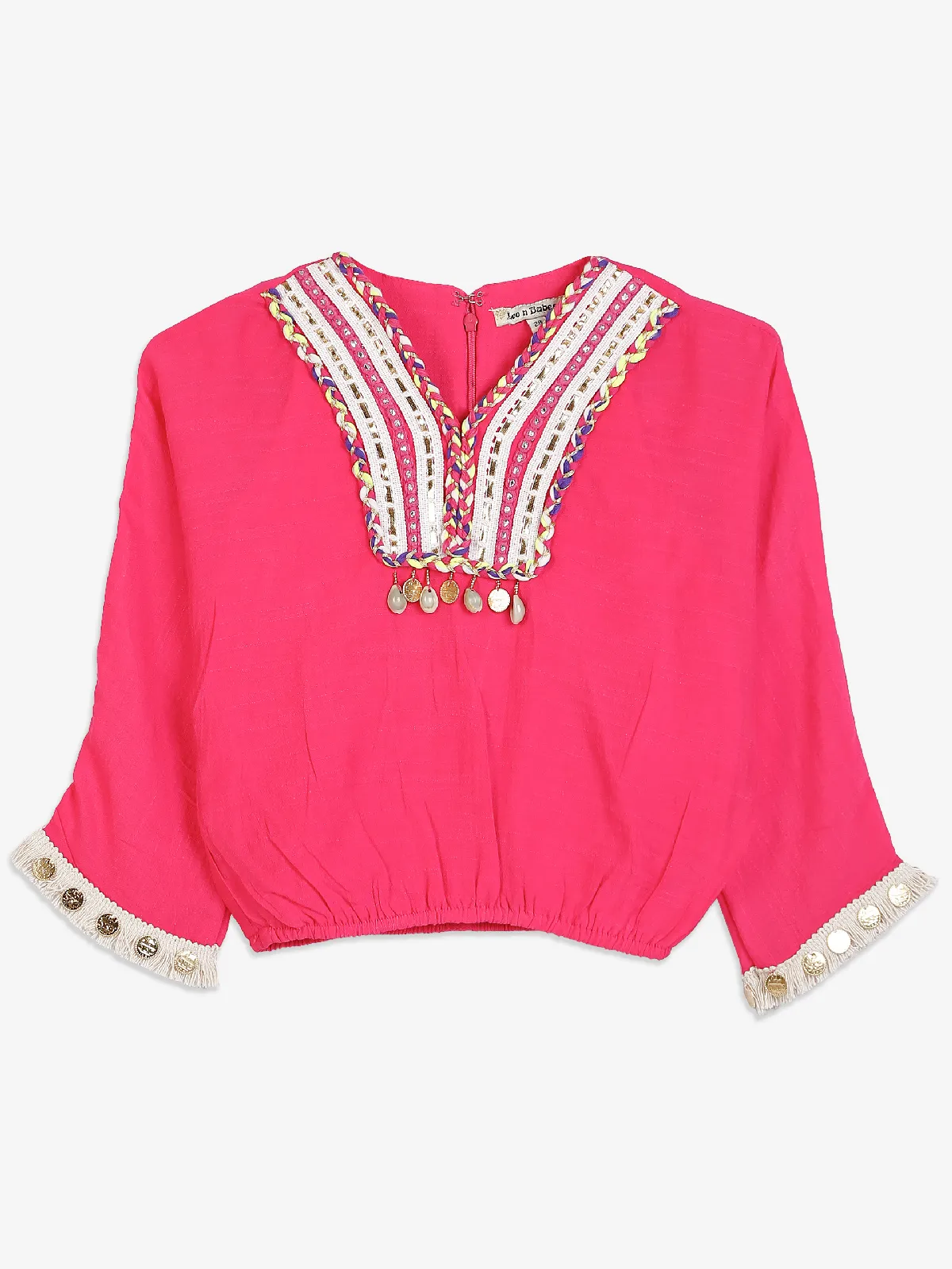 Leo n Babes dark pink top