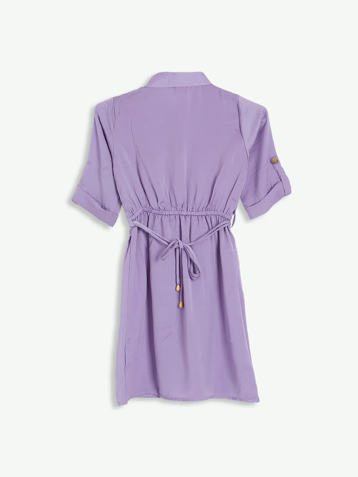 Leo n Babes lavender satin frock