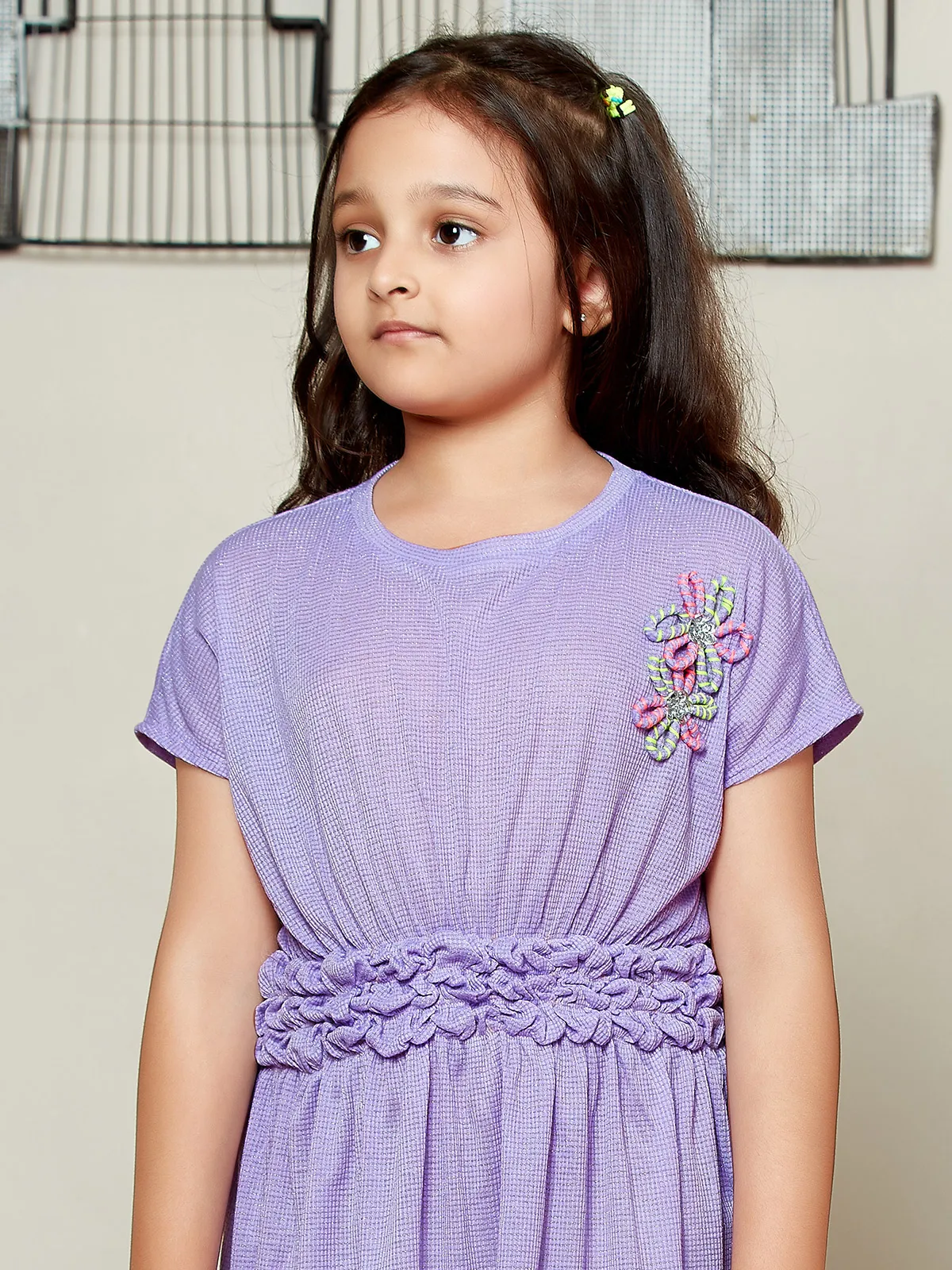 Leo n Babes lilac purple knitted casual wear frock