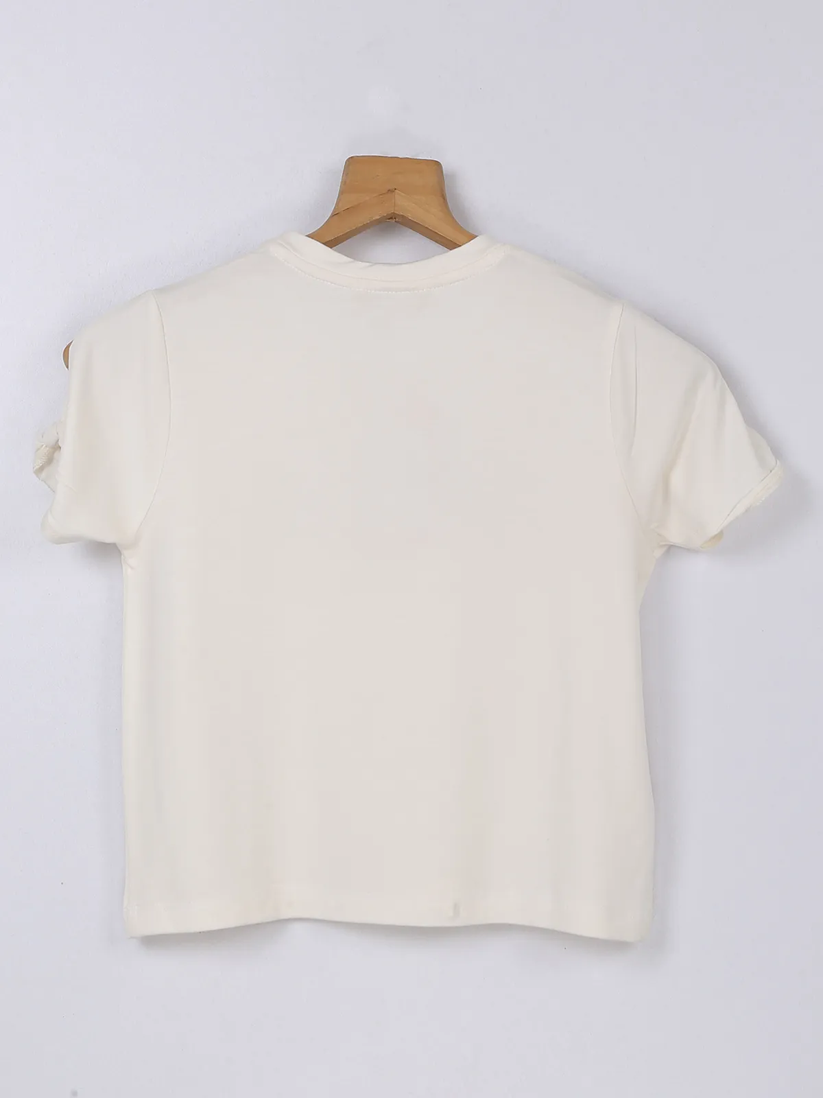 Leo n Babes off white cotton casual top