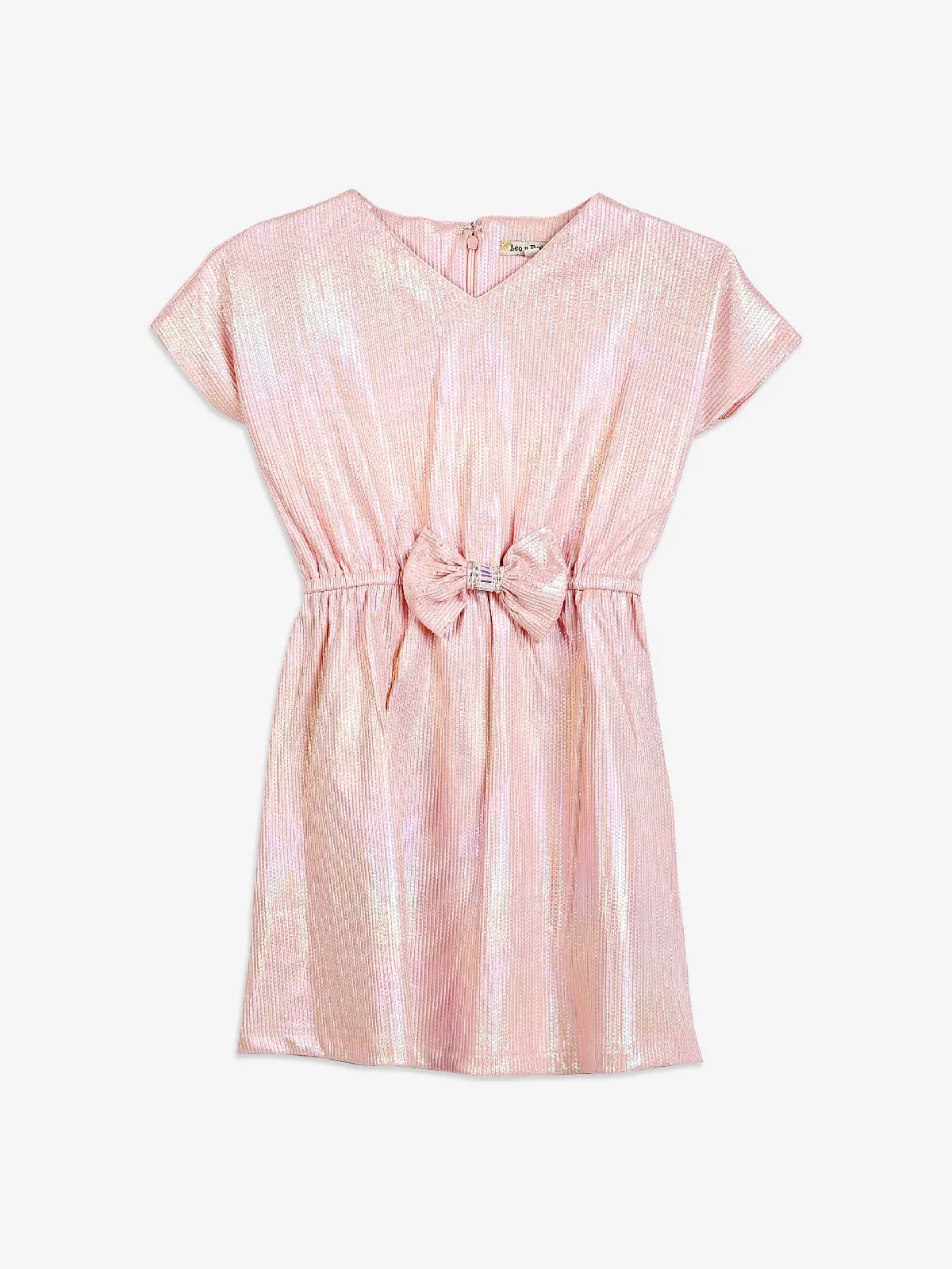 Leo n Babes peach lycra frock