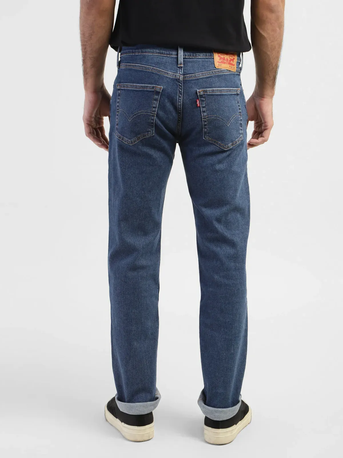 Levis blue 511 slim fit solid jeans