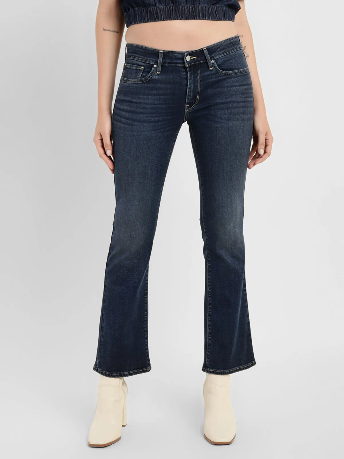 Levis dark blue 715 bootcut jeans