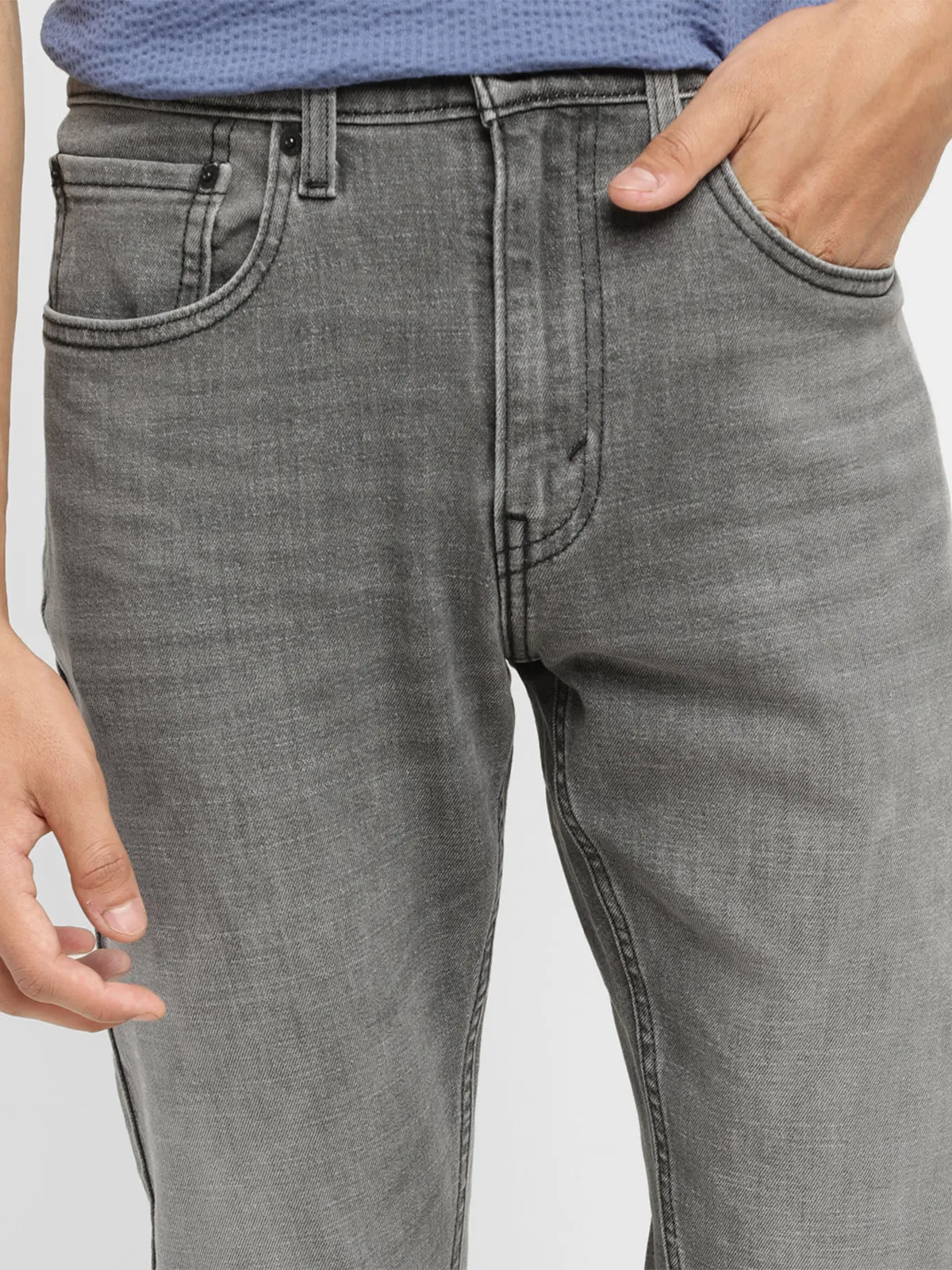 LEVIS grey washed slim tapered fit jeans