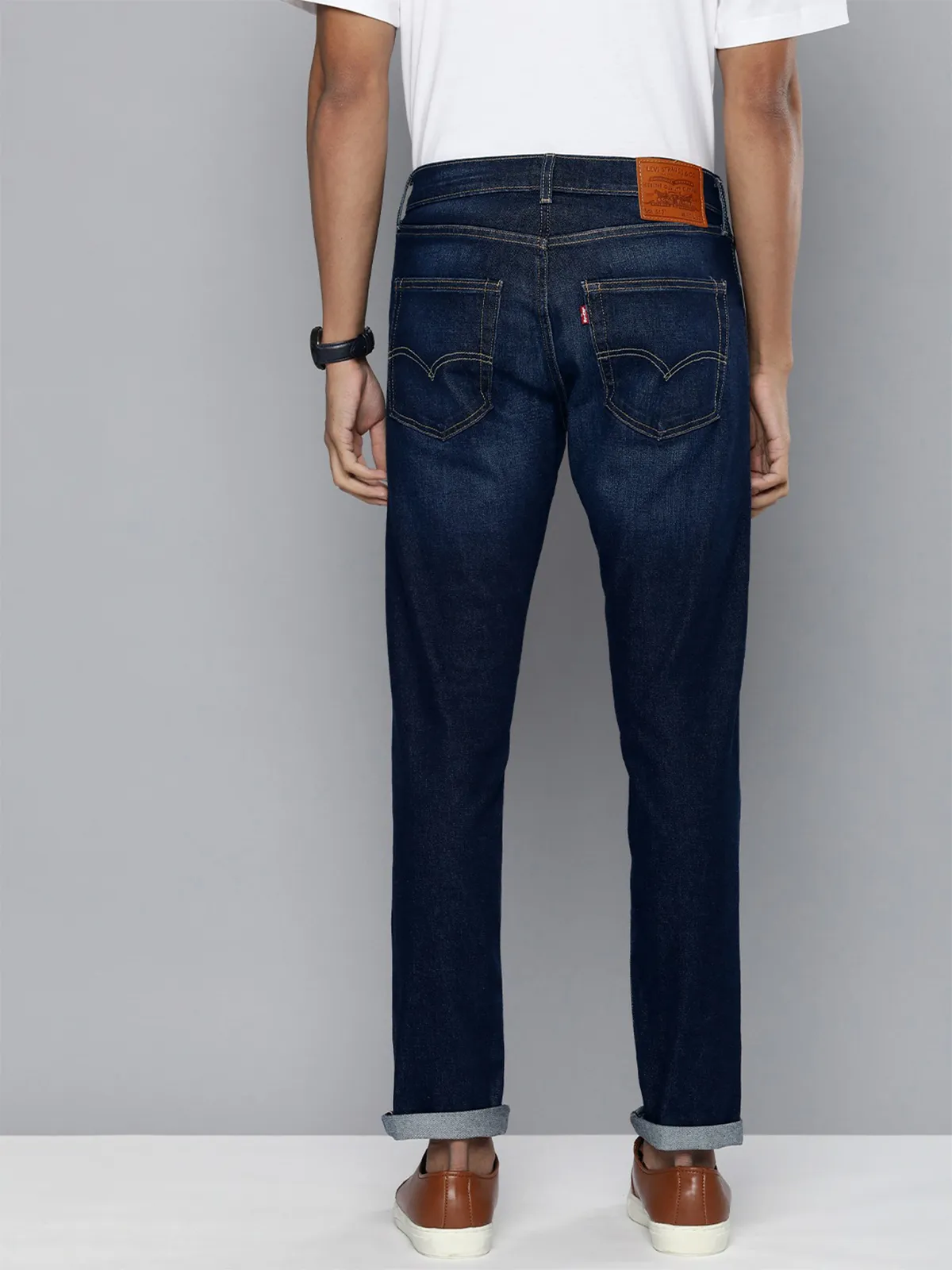 Levis indigo blue 512 slim taper washed jeans