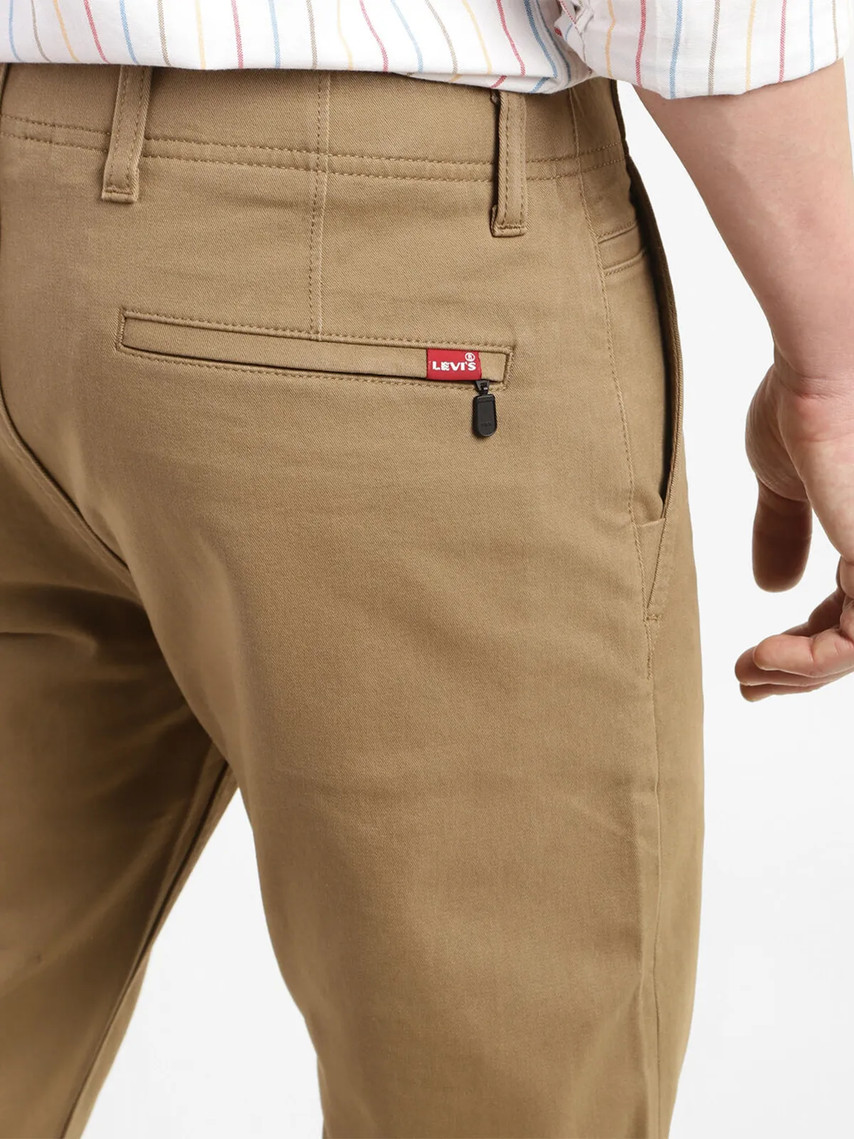 Levis khaki 512 slim taper cotton trouser