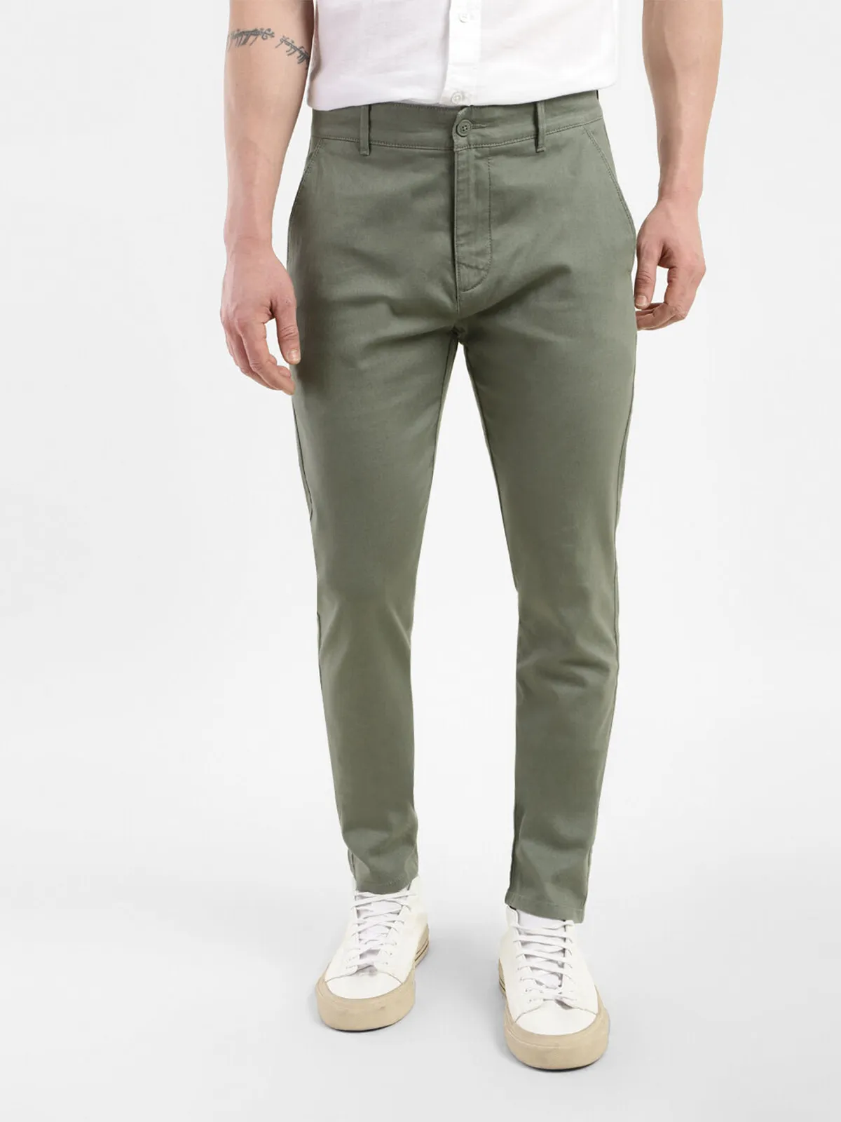 Levis olive 512 slim taper cotton trouser