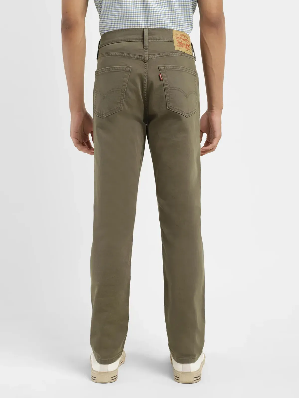 Levis olive solid 511 slim fit jeans