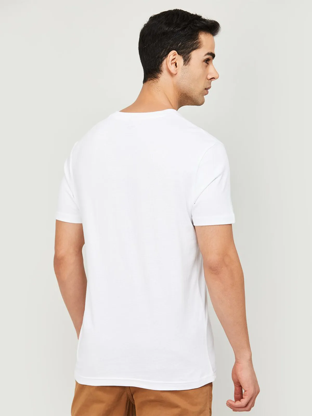 Levis printed white cotton t shirt