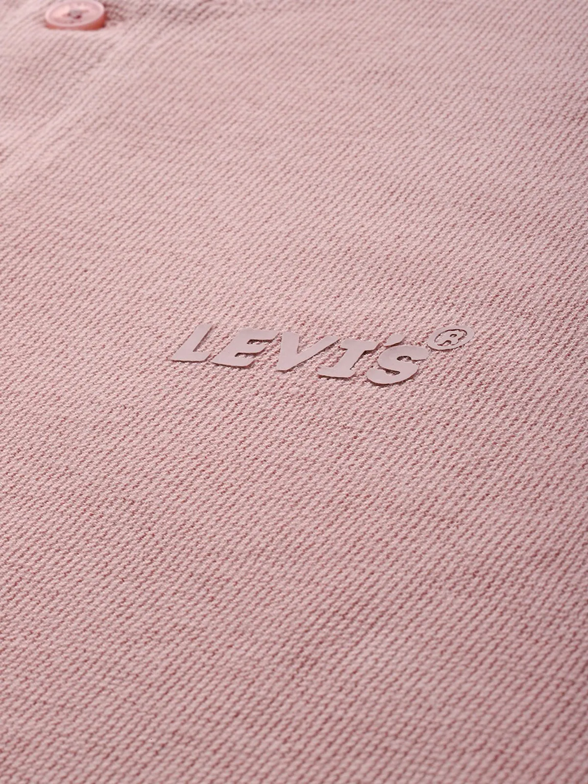LEVIS textured light peach cotton t-shirt for men