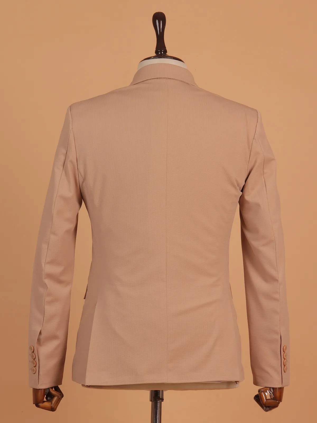 Light brown textured mens blazer for special events