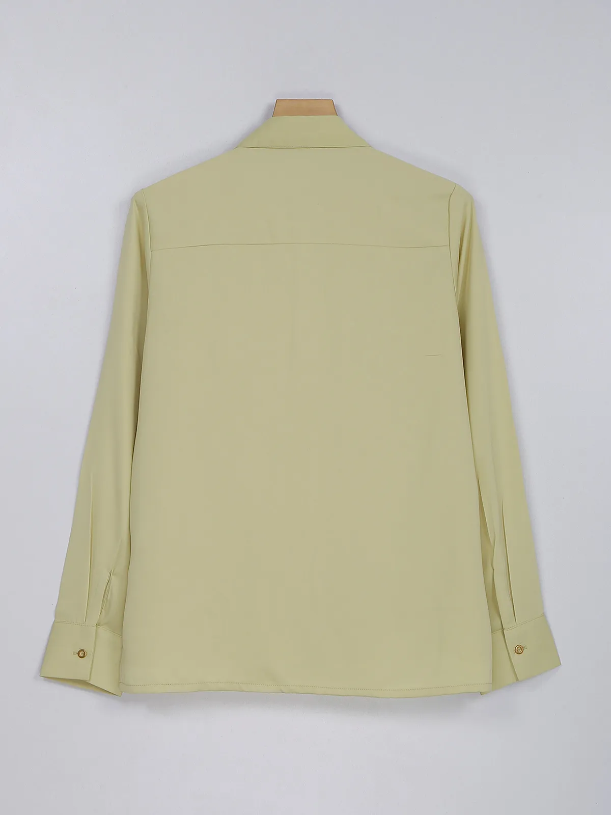 Light green plain casual shirt