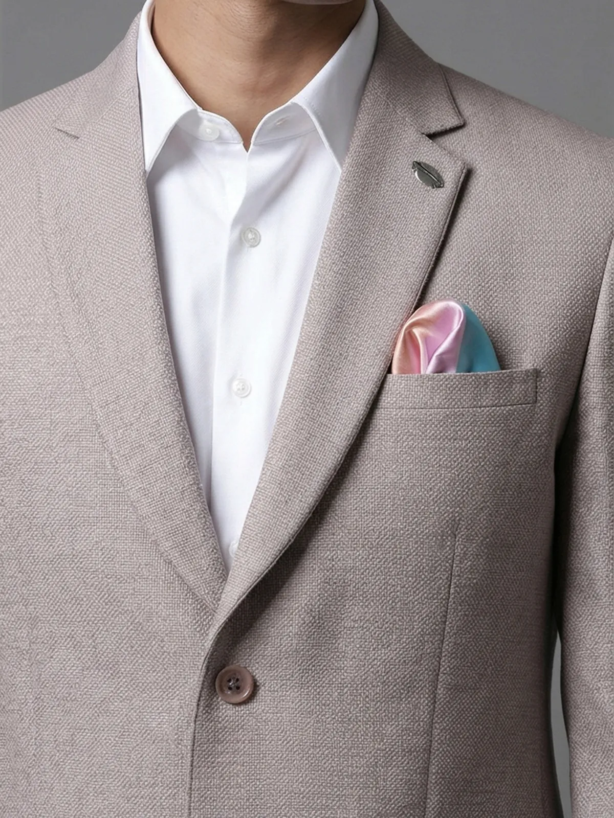 Lilac purple solid juth fabric designer blazer