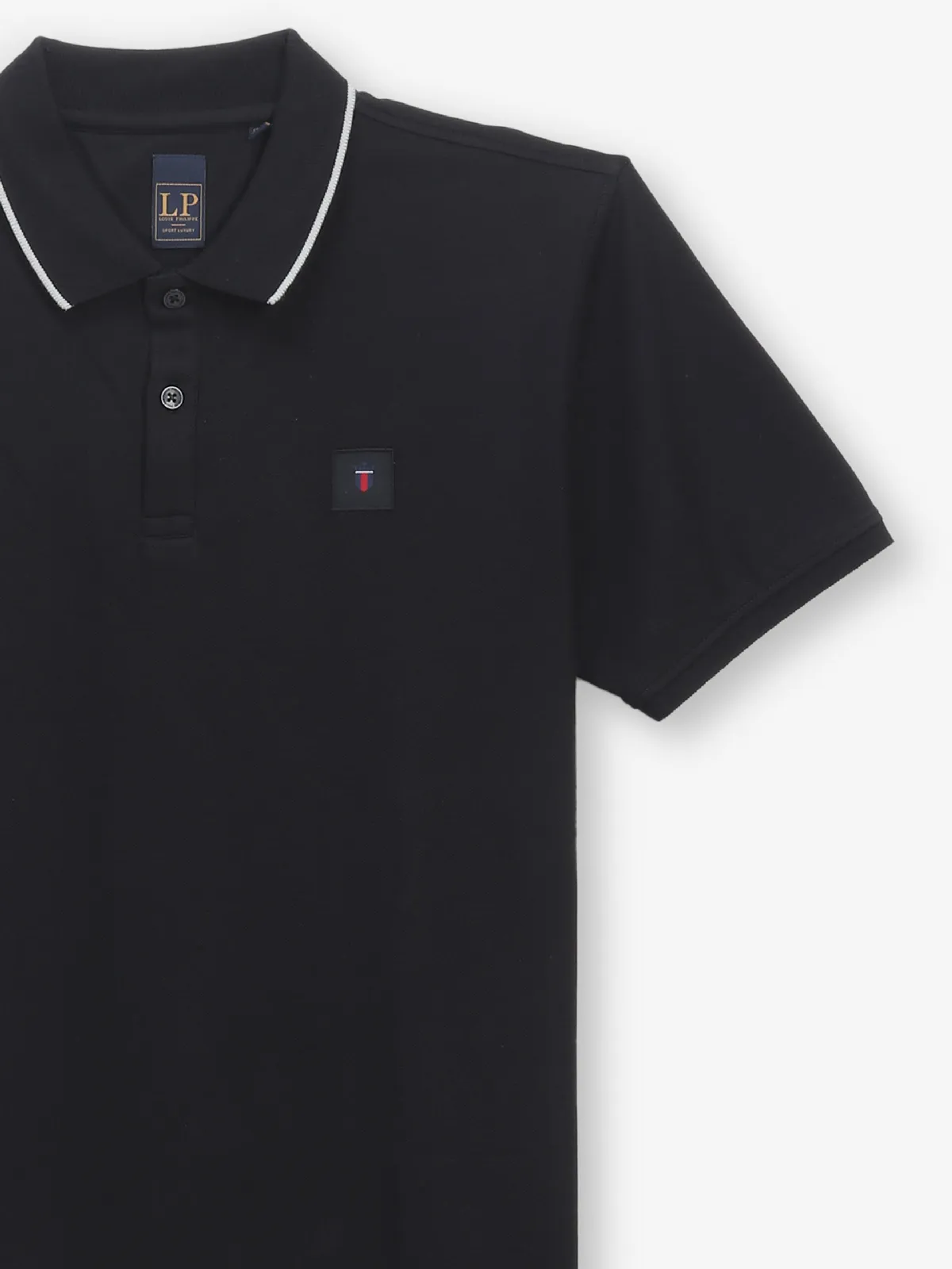 LOUIS PHILIPPE cotton black t-shirt for men
