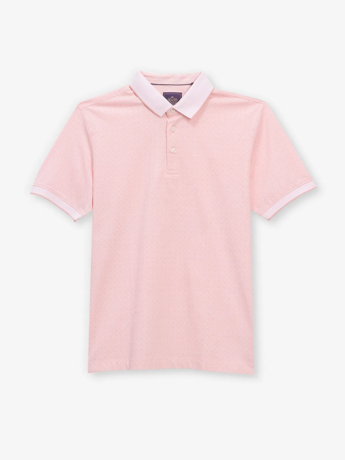 LOUIS PHILIPPE printed peach cotton t-shirt