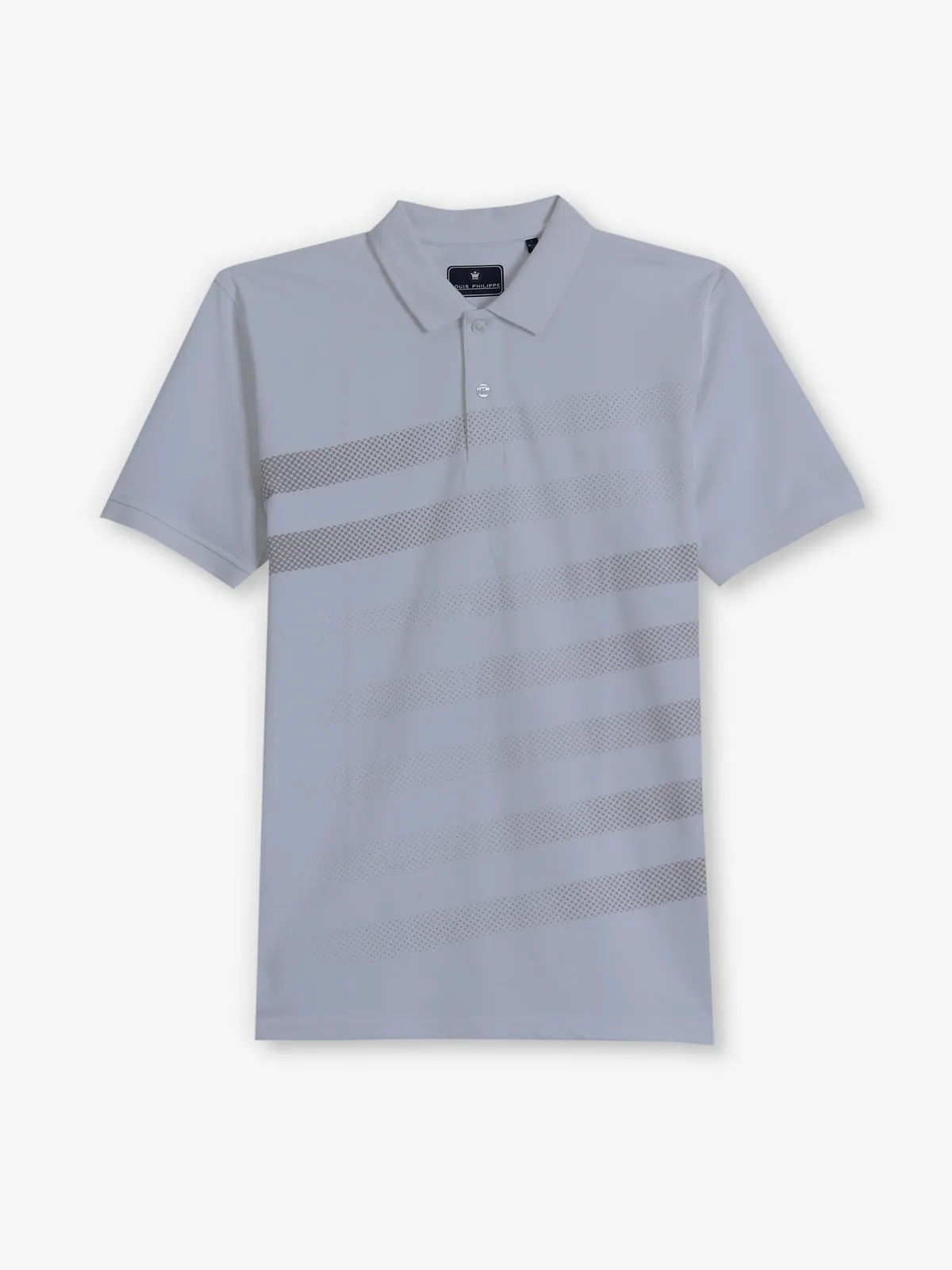 LOUIS PHILIPPE printed white cotton t-shirt